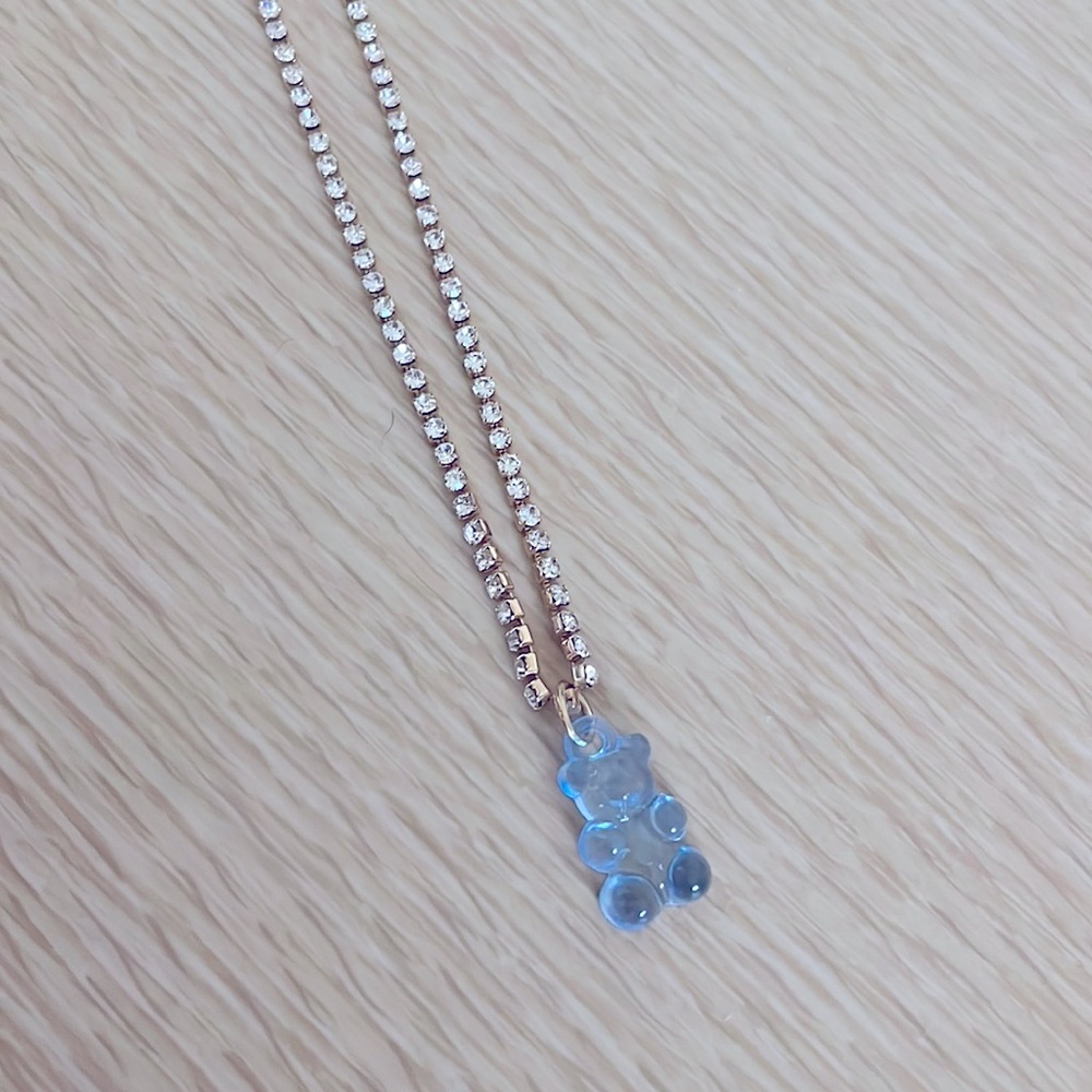 Gold gummy bear choker